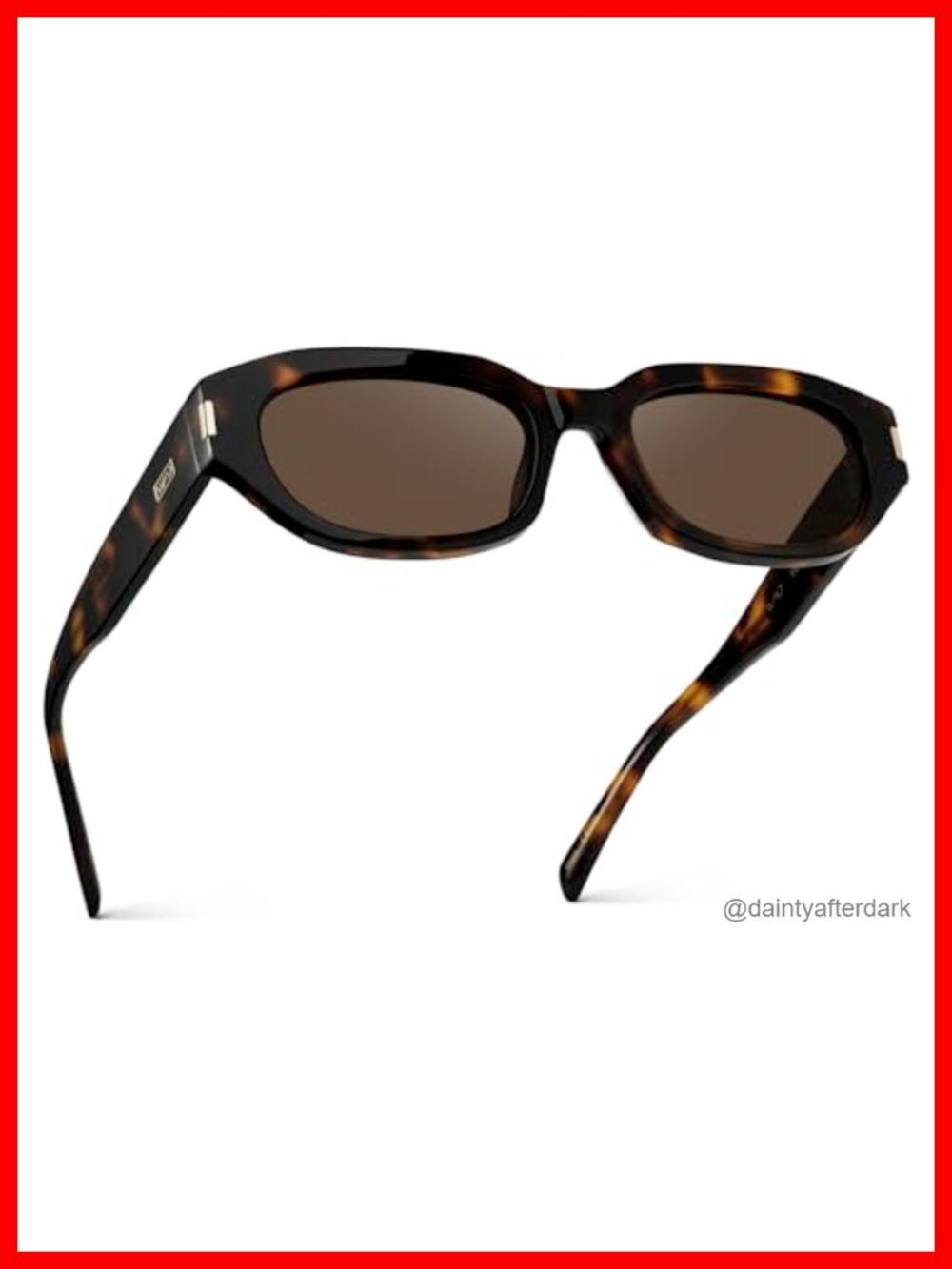 Polarized Oval Sunglasses Metal Accent Full UVA UVB Protection Women